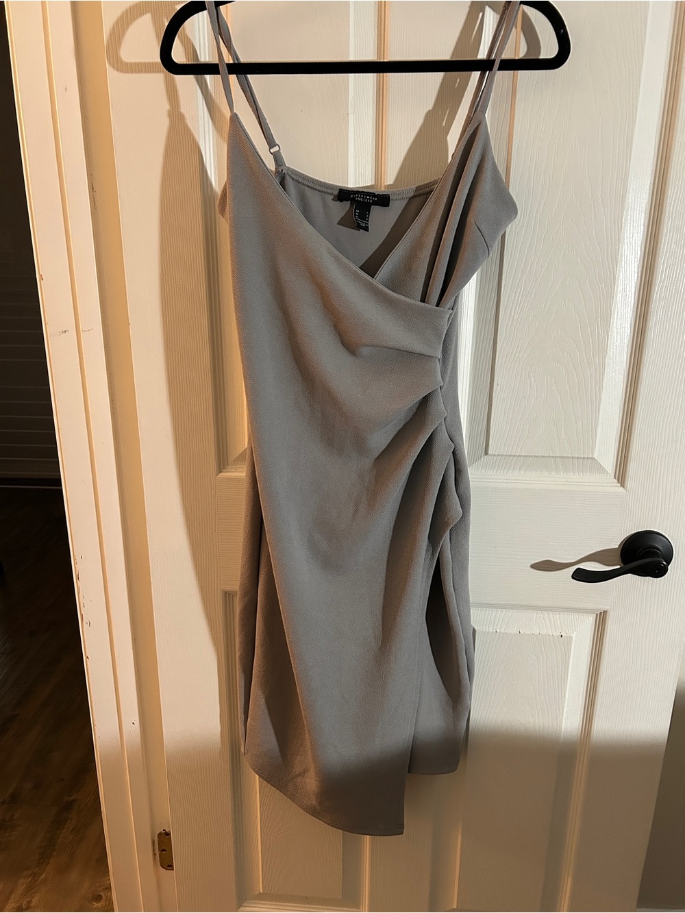 Women’s Sultry Grey Draped Slip Dress